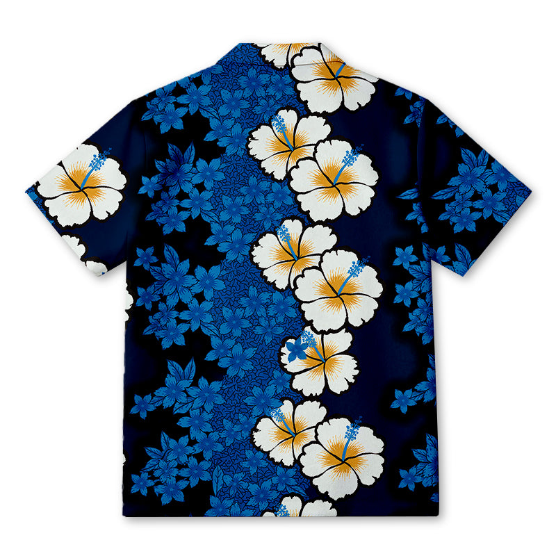 Personality fashionBlossoming Hibiscus Hawaiian Shirt
