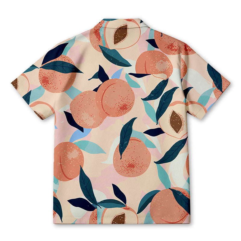 Personality fashionJuicy Peach Dream Hawaiian Shirt