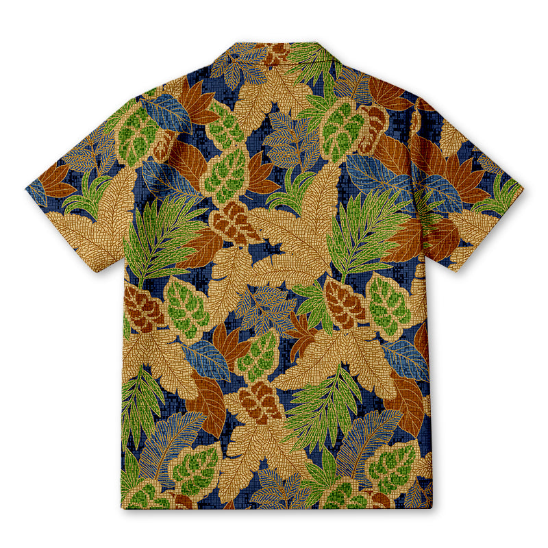 Personality fashionTropical Khaki Canopy Hawaiian Shirt
