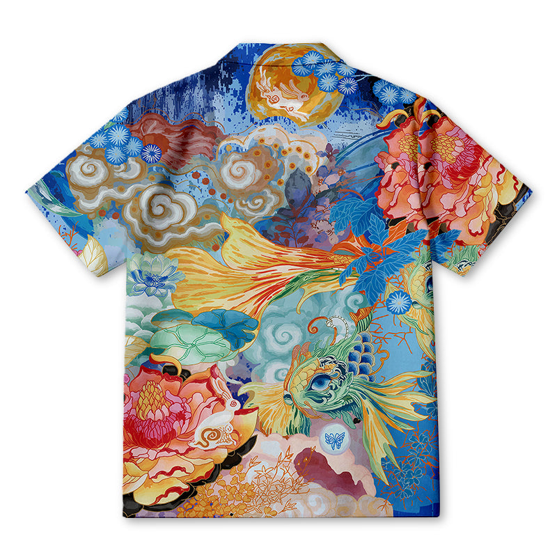 Personality fashionCloud Wandering Hawaiian Shirt