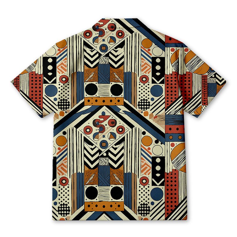 Personality fashionGeometric Hawaiian Shirt