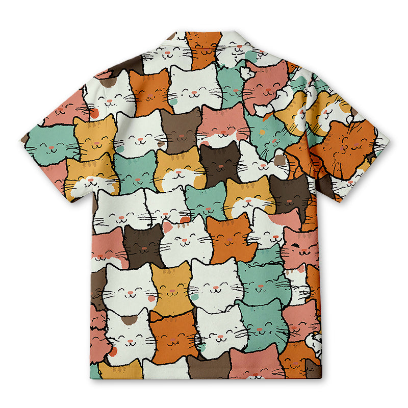 Personality fashionKawaii Cat Hawaiian Shirt