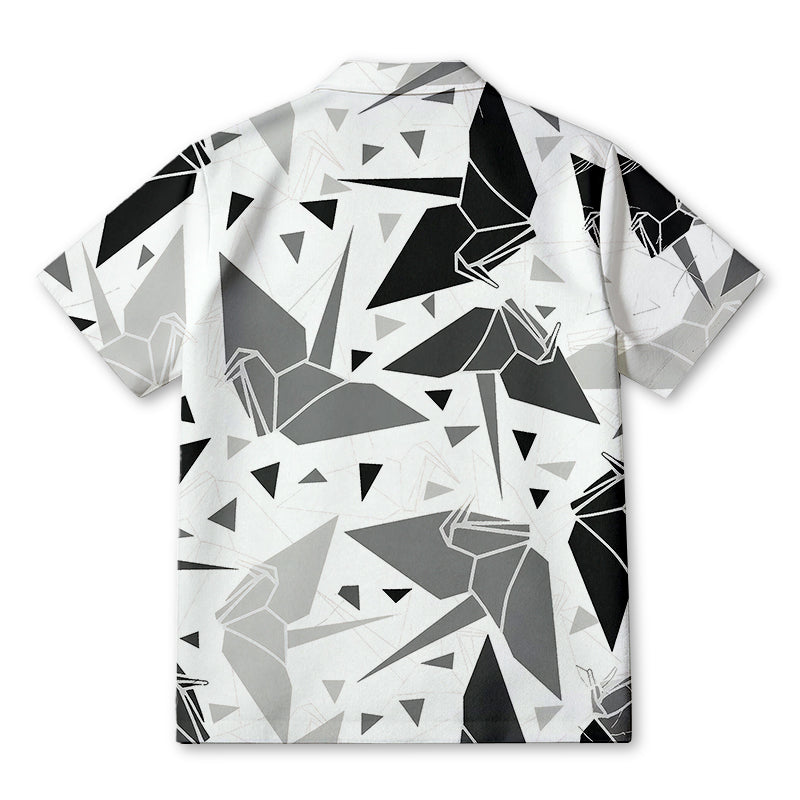 Personality fashionJapanese Origami Cranes Hawaiian Shirt