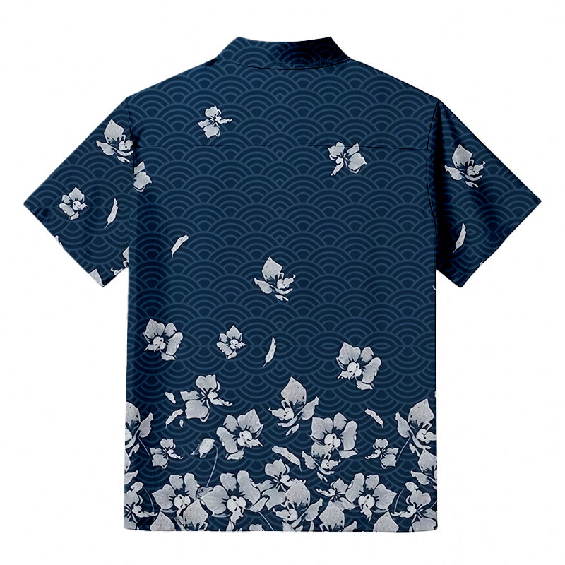 Falling Petals Aloha Hawaiian Shirt