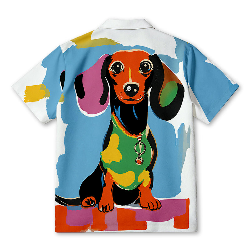 Personality fashionArt Dachshund Hawaiian Shirt