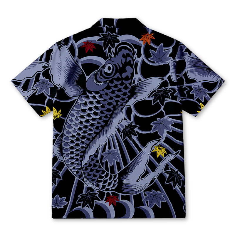 Personality fashionKoi Fish Hawaiian Shirt