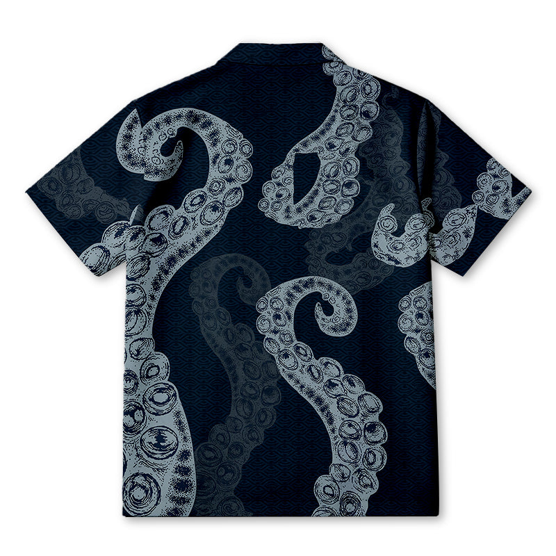 Personality fashionOctopus Tentacles Japanese Hawaiian Shirt