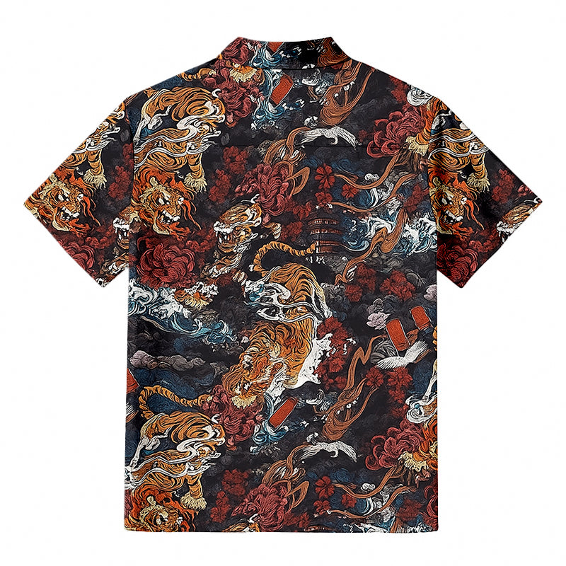 Vintage 1950s Tiger Button-up Shirt