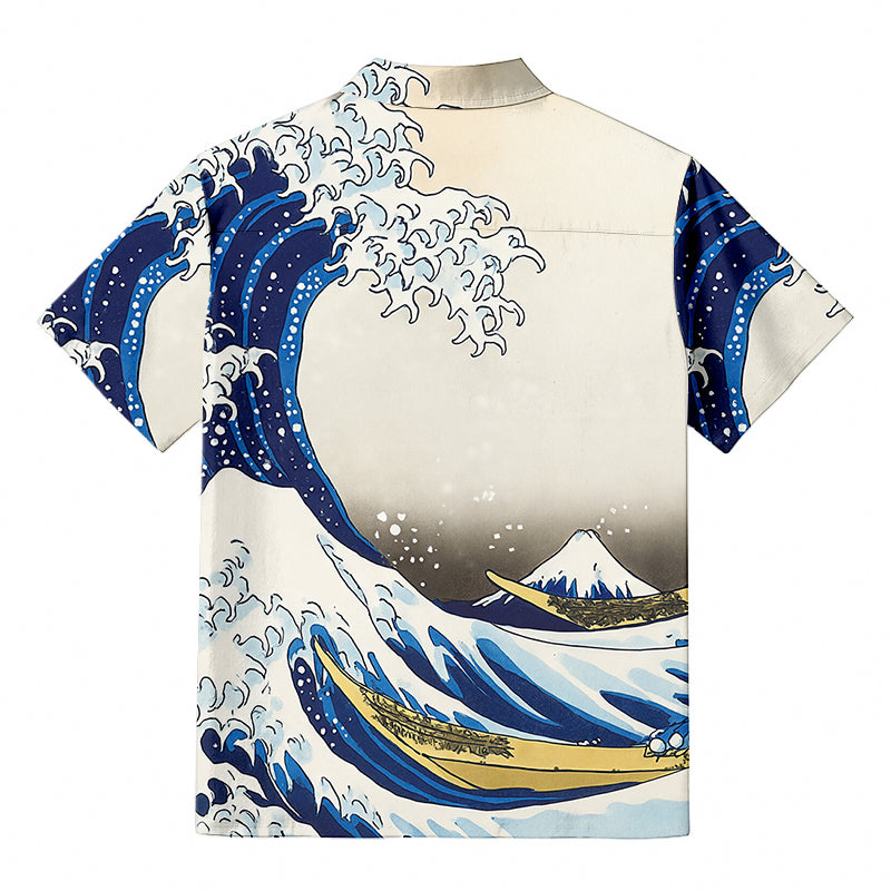 The Great Wave Off Kanagawa Button-up Shirt