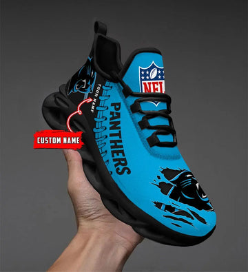 NFL – Custom name – Carolina Panthers Personalized Max Soul Shoes – DS001