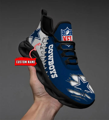 NFL – Custom name – Dallas Cowboys Personalized Max Soul Shoes – DS001