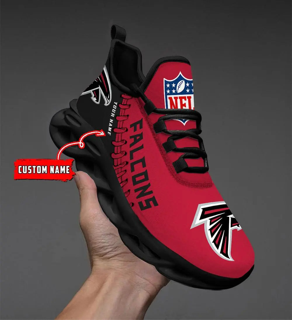 NFL – Custom name – Atlanta Falcons Personalized Max Soul Shoes V2 – DS001
