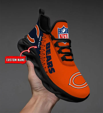 NFL – Custom name – Chicago Bears Personalized Max Soul Shoes V2 – DS001