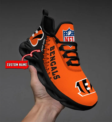 NFL – Custom name – Cincinnati Bengals Personalized Max Soul Shoes V2 – DS001