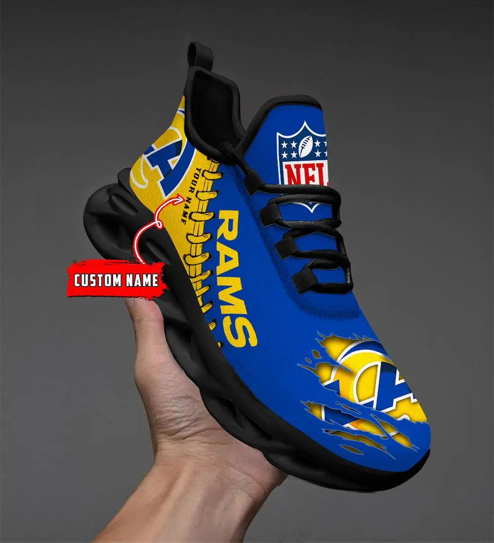 NFL – Custom name – Los Angeles Rams Personalized Max Soul Shoes – DS001
