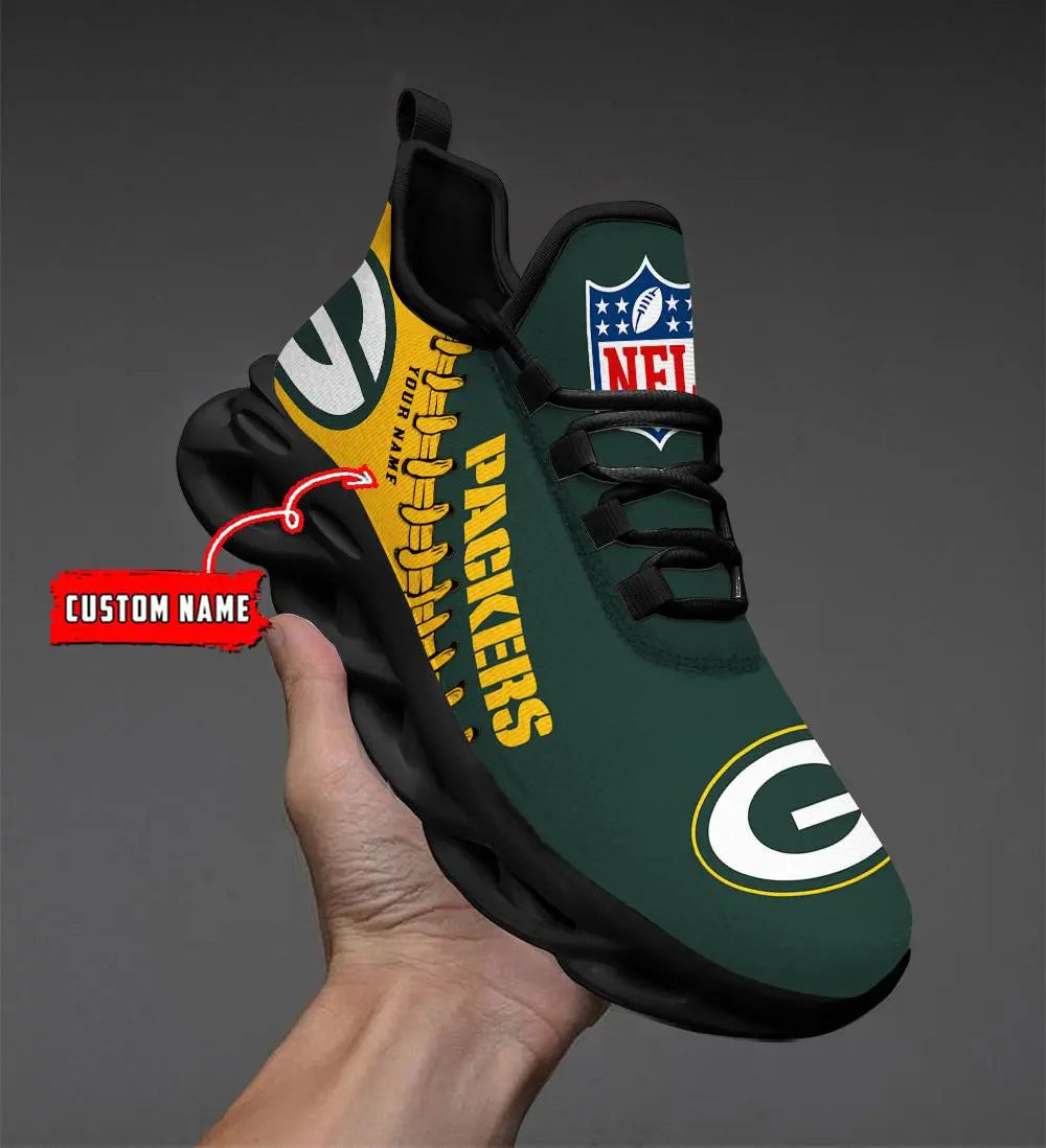 NFL – Custom name – Green Bay Packers Personalized Max Soul Shoes V2 – DS001