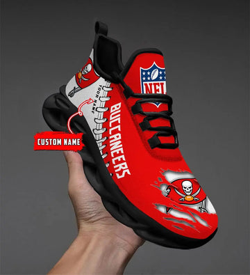 NFL – Custom name – Tampa Bay Buccaneers Personalized Max Soul Shoes – DS001