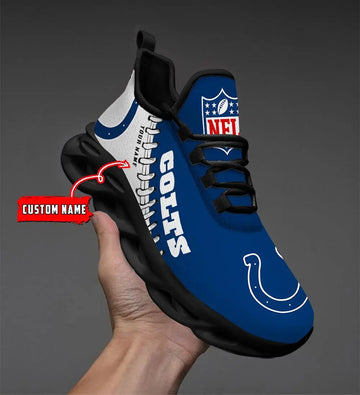 NFL – Custom name – Indianapolis Colts Personalized Max Soul Shoes V2 – DS001