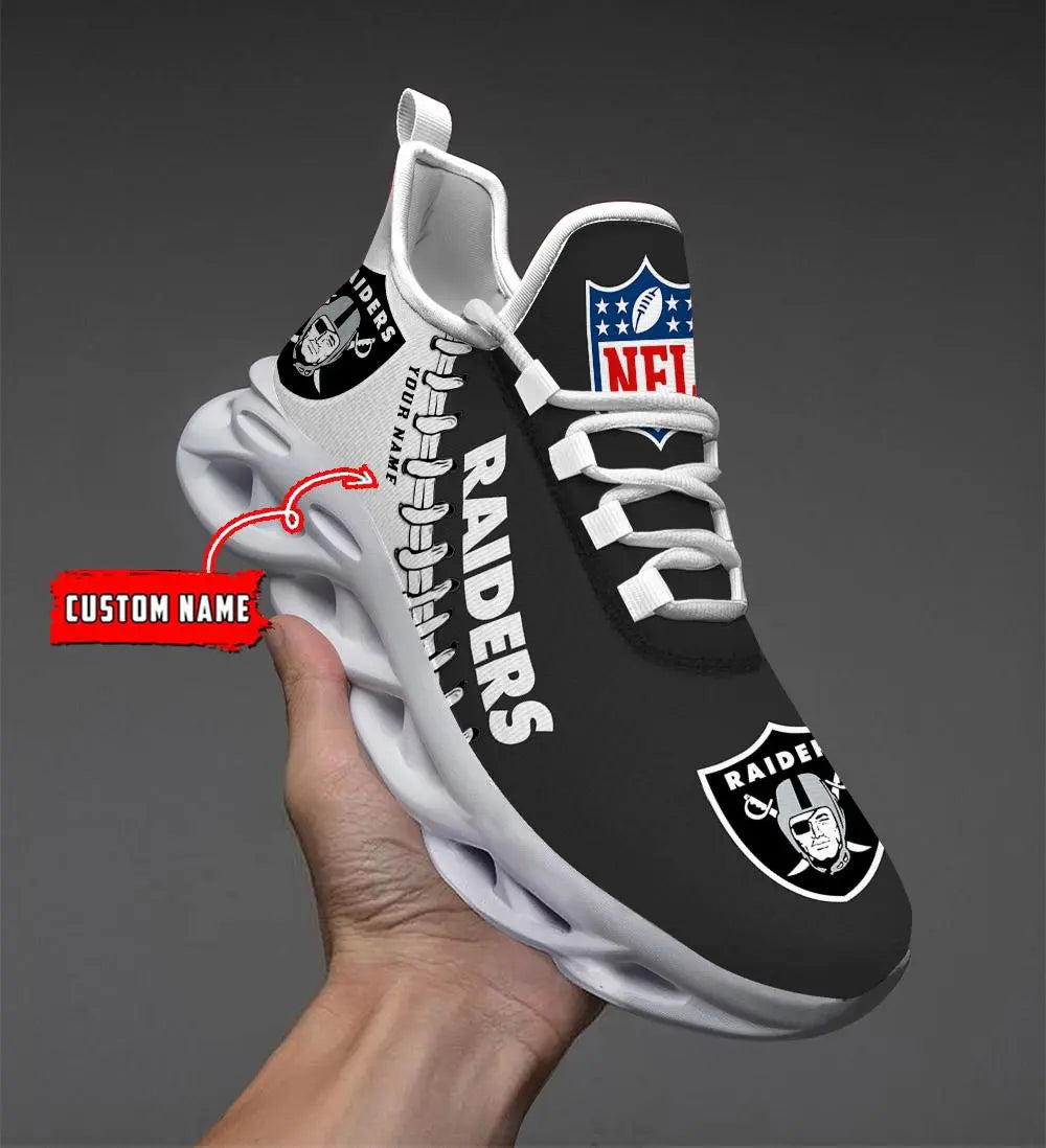 NFL – Custom name – Las Vegas Raiders Personalized Max Soul Shoes V2 – DS001