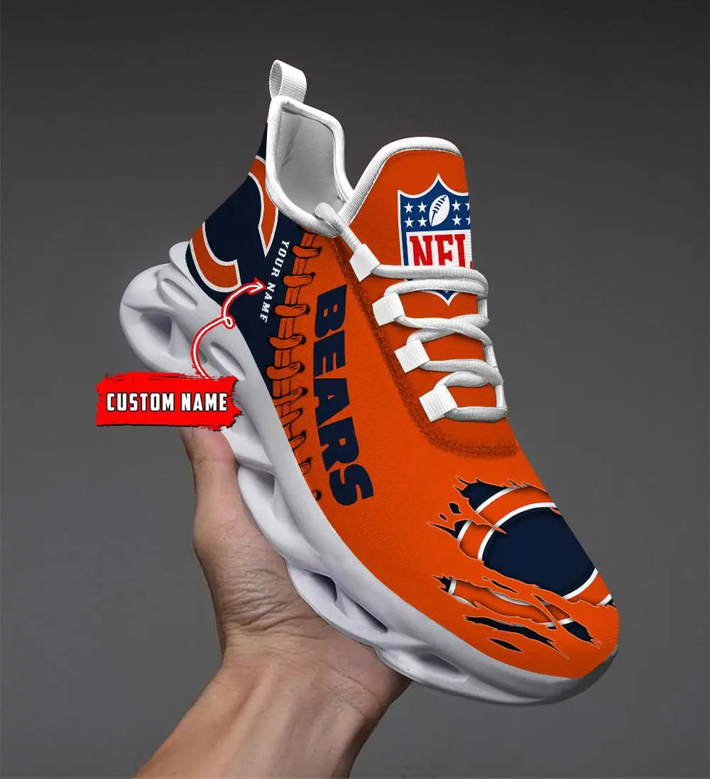 NFL – Custom name – Chicago Bears Personalized Max Soul Shoes – DS001