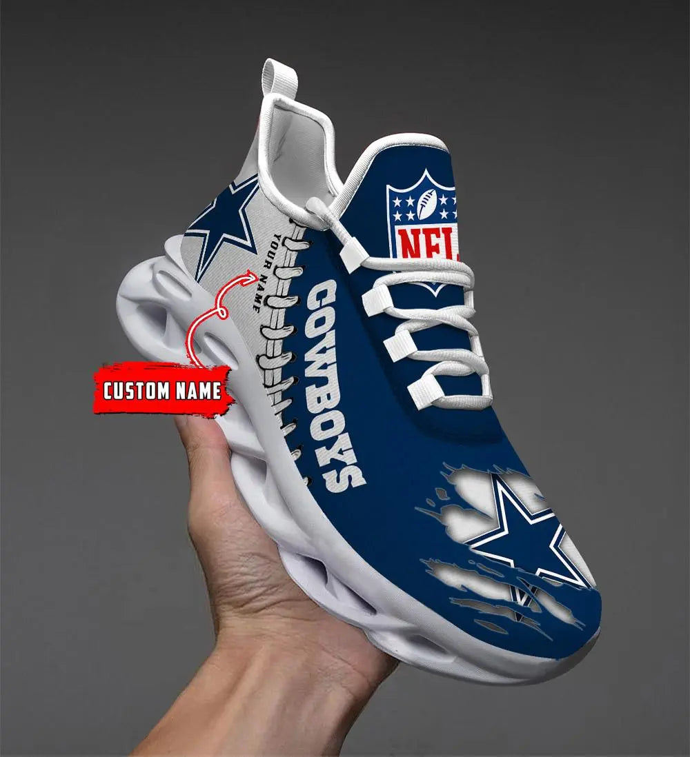 NFL – Custom name – Dallas Cowboys Personalized Max Soul Shoes – DS001