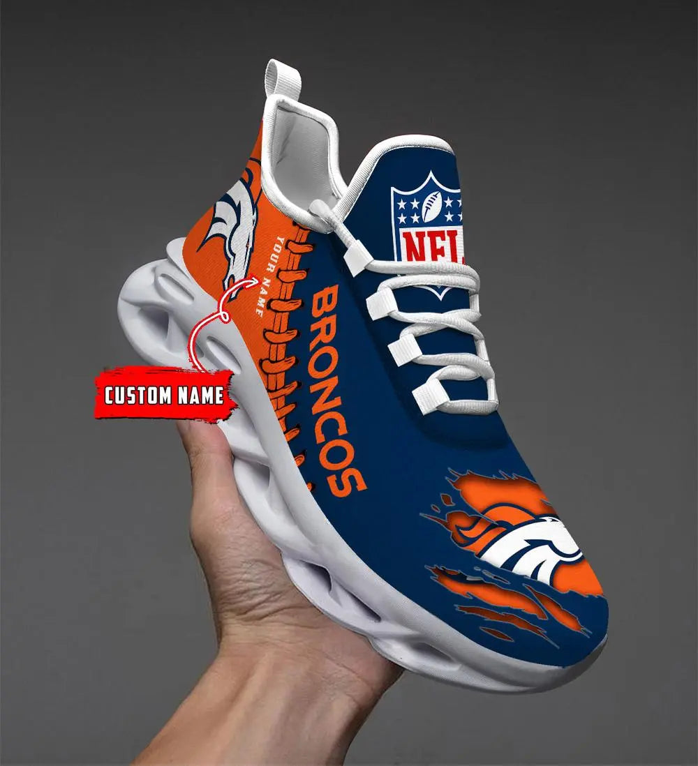 NFL – Custom name – Denver Broncos Personalized Max Soul Shoes – DS001