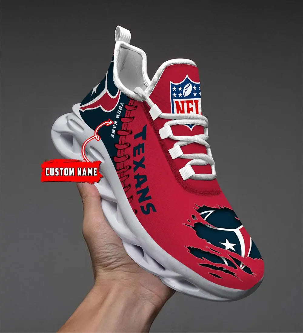 NFL – Custom name – Houston Texans Personalized Max Soul Shoes – DS001