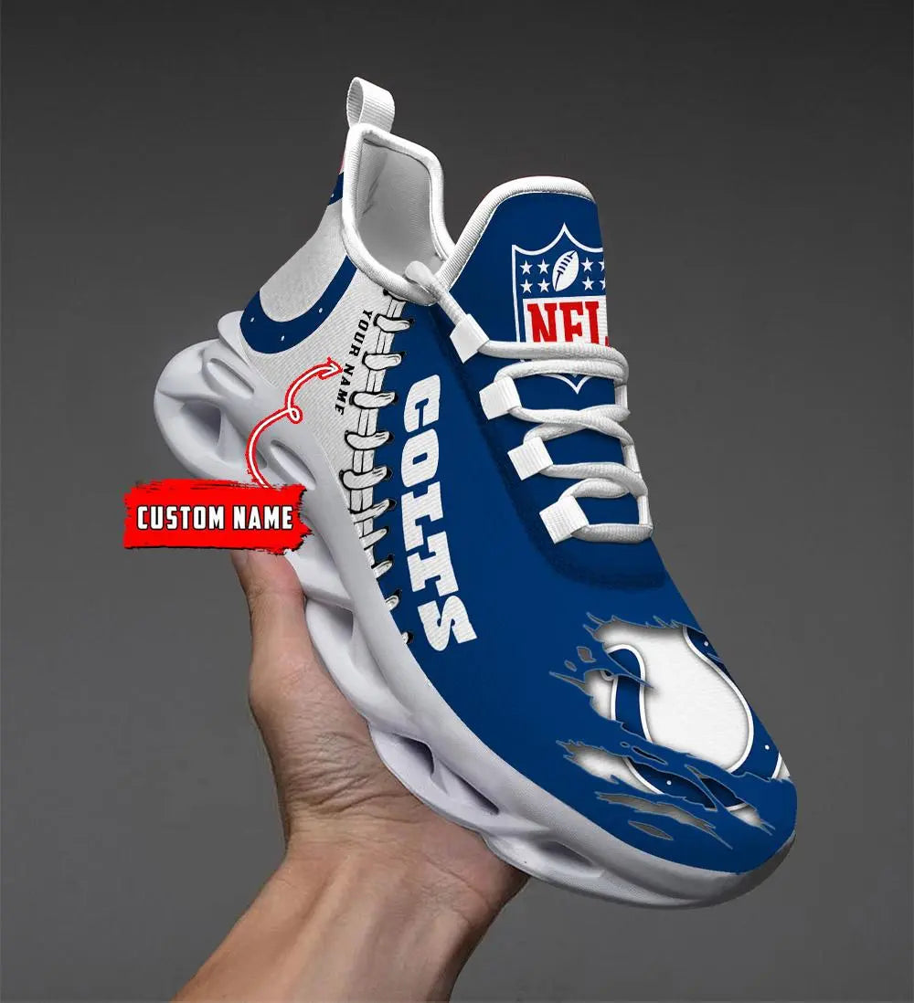 NFL – Custom name – Indianapolis Colts Personalized Max Soul Shoes – DS001
