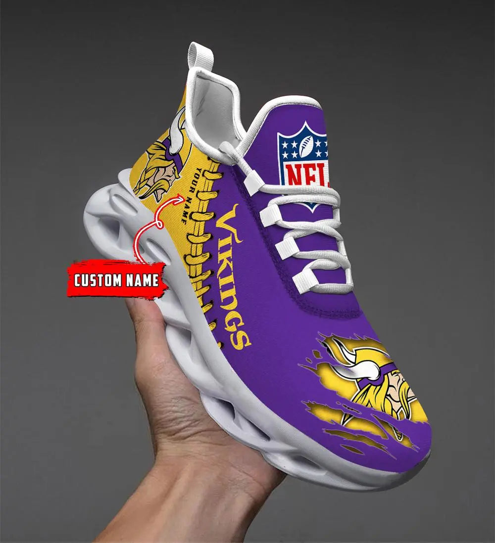 NFL – Custom name – Minnesota Vikings Personalized Max Soul Shoes – DS001
