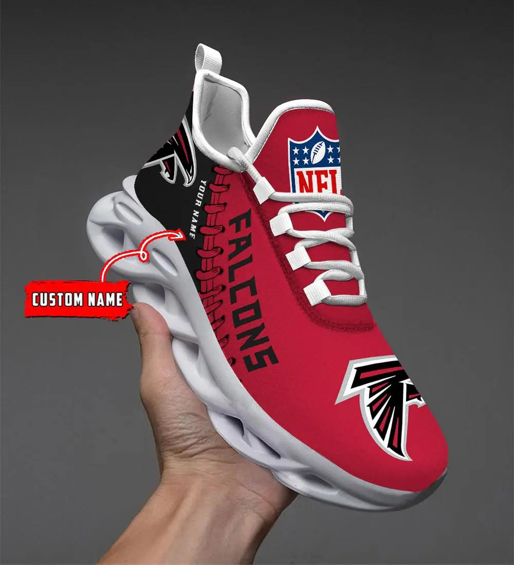 NFL – Custom name – Atlanta Falcons Personalized Max Soul Shoes V2 – DS001