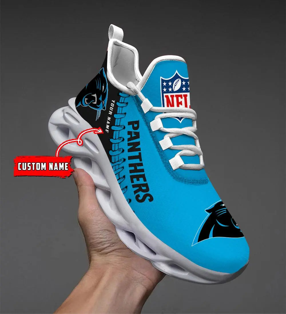 NFL – Custom name – Carolina Panthers Personalized Max Soul Shoes V2 – DS001
