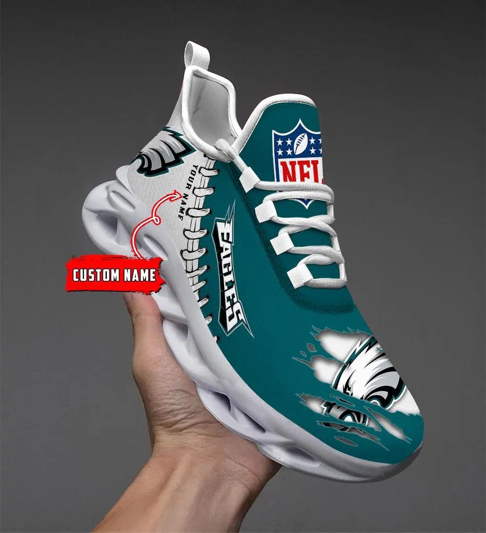NFL – Custom name – Philadelphia Eagles Personalized Max Soul Shoes – DS001