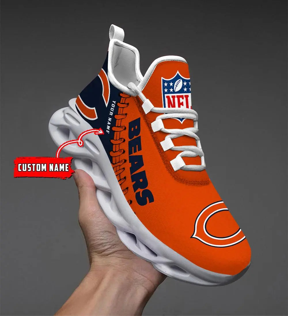 NFL – Custom name – Chicago Bears Personalized Max Soul Shoes V2 – DS001