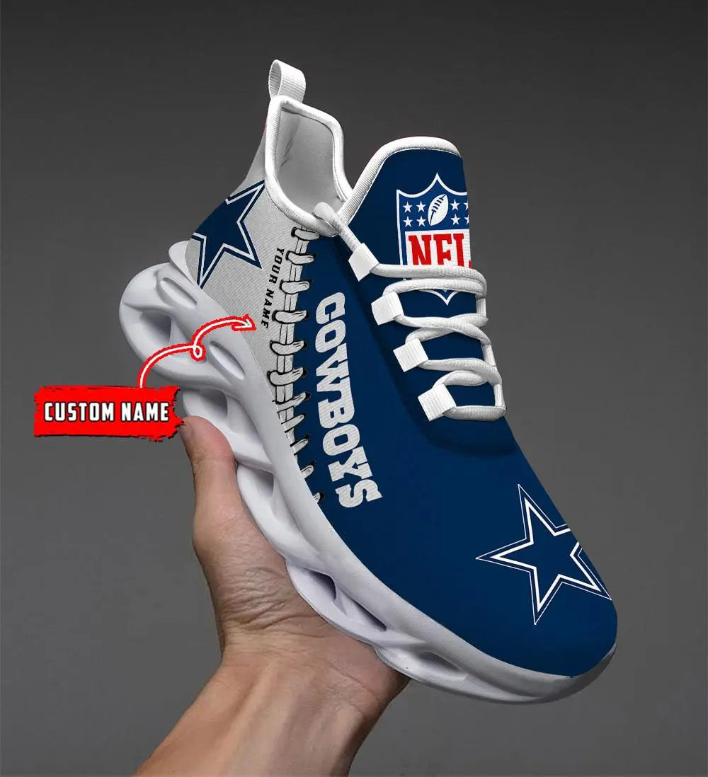 NFL – Custom name – Dallas Cowboys Personalized Max Soul Shoes V2 – DS001