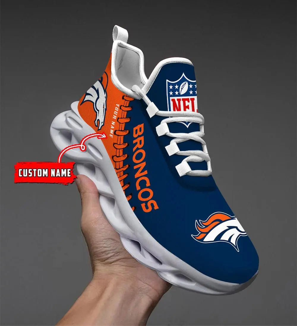 NFL – Custom name – Denver Broncos Personalized Max Soul Shoes V2 – DS001
