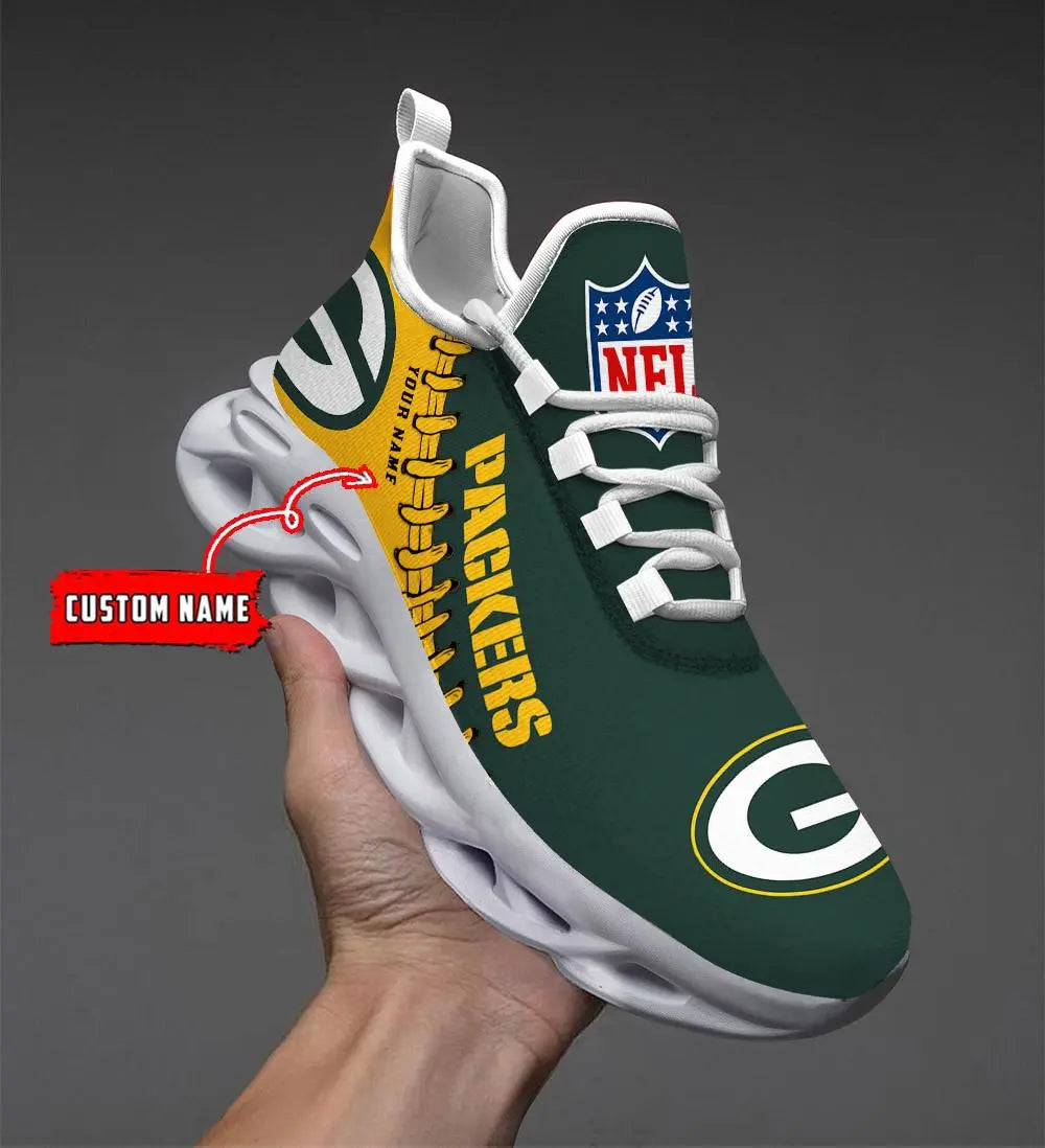 NFL – Custom name – Green Bay Packers Personalized Max Soul Shoes V2 – DS001