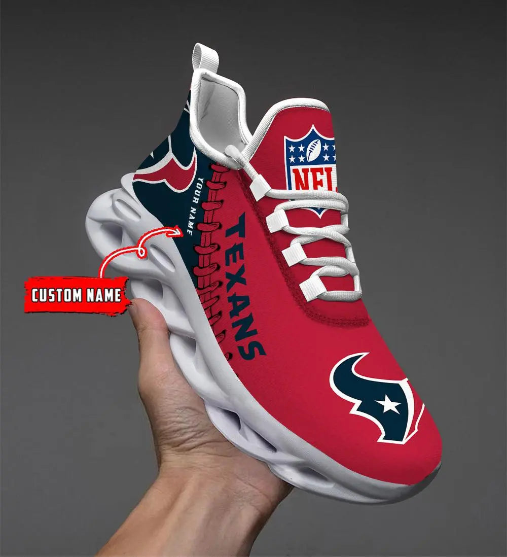 NFL – Custom name – Houston Texans Personalized Max Soul Shoes V2 – DS001