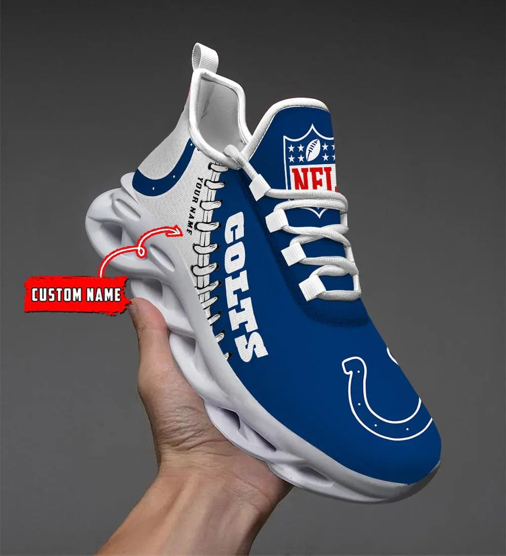 NFL – Custom name – Indianapolis Colts Personalized Max Soul Shoes V2 – DS001