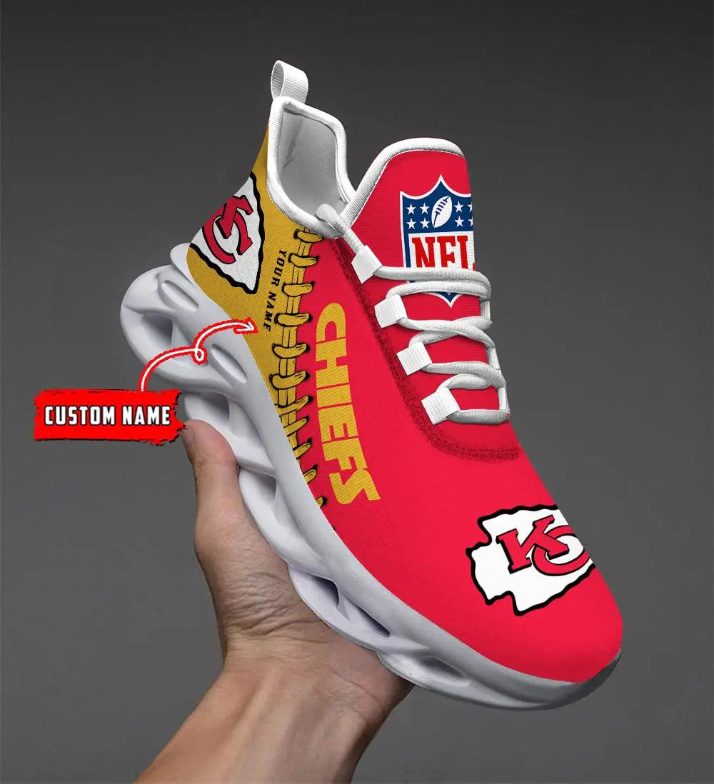 NFL – Custom name – Kansas City Chiefs Personalized Max Soul Shoes V2 – DS001