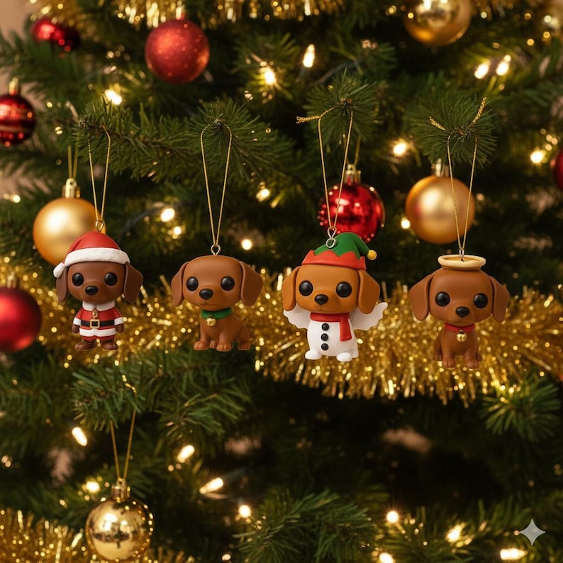 2026 Advent Calendar 24 Acrylic Christmas Ornaments 2D Funny Xmas Countdown Calendar For Kids Creative Holiday Toy Set Christmas Gifts