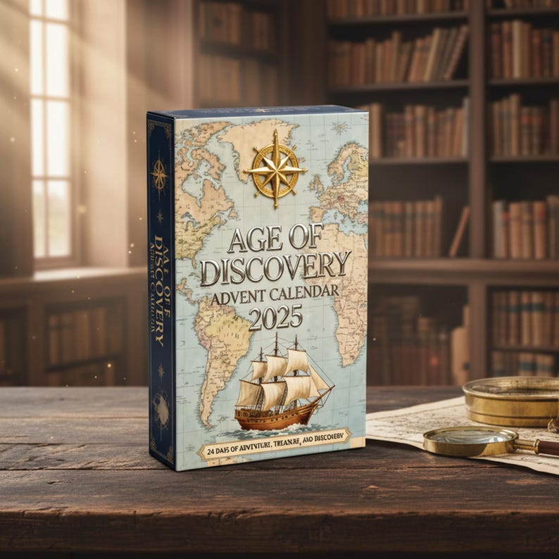 2025 Age Of Discovery Advent Calendar 24 Assorted Mini Nautical And Exploration Figurines