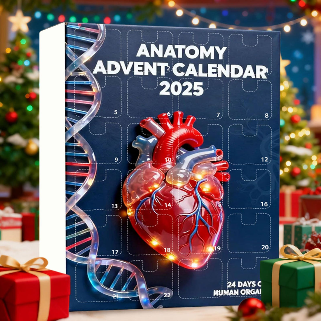 2026 Anatomy Advent Calendar Christmas Advent Calendar 24 Days With Human Organs As Ornaments Mini Models Of Human Organs
