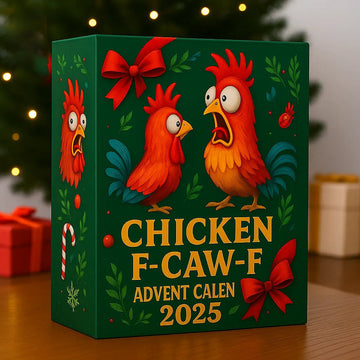2025 Chicken F Caw F Advent Calendar Chicken Advent Calendar With Ornaments 24 Acrylic Ornament Countdown To Christmas