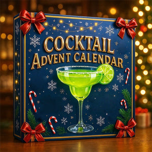 2026 Cocktail Advent Calendars 24 Days Alcohol Beautiful Bottle Countdown Calendar With 24 Cocktails Christmas 2D Acrylic Ornamentwreath Mantel Wall Garden Living Room