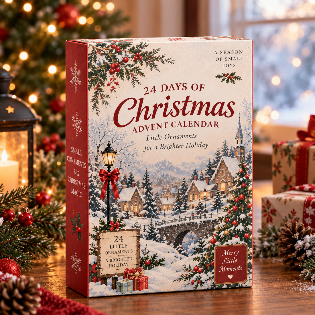 2026 Christmas Advent Calendar With 24 Mini Ornaments 24 Days Of Christmas Countdown Calendar Festive Holiday Keepsake Decorations Christmas Gift For Kids Families Ornament Lovers