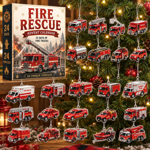 2026 Fire Rescue Advent Calendar 24 Day Fire Truck Rescue Vehicle Countdown Action Packed Firefighter Christmas Gift And Holiday Surprise For Kids