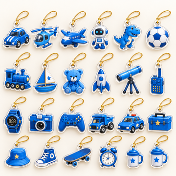 2026 Little Explorer Advent Calendar – 24 Days of Adventure with 24 Blue 2D Acrylic Charms, Fun Christmas Countdown Gift for Kids, Curious Minds & Little Adventurers-15