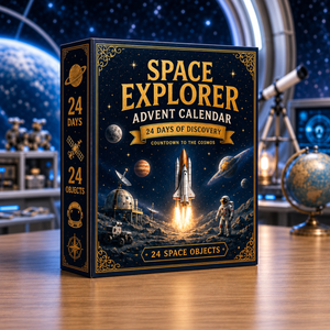 2026 Space Explorer Advent Calendar 24 Day Christmas Countdown With Space Themed Collectibles Astronomy Holiday Gift For Kids Science Lovers Stargazers