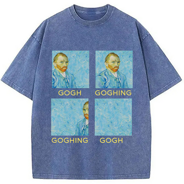 Personality fashion Goghing Goghing Gone Washed T-Shirt
