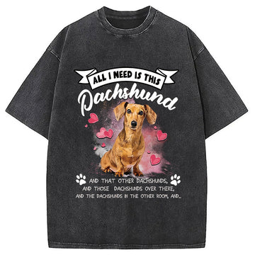 Personality fashion All I Need This Washed T-Shirt
